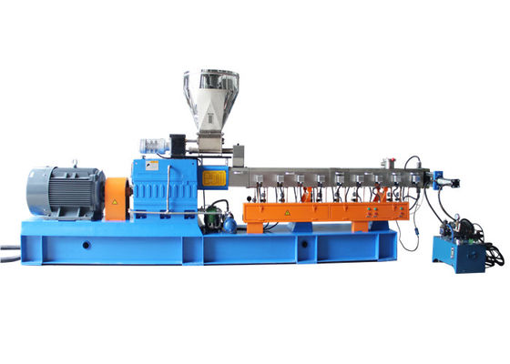 Chiny 90kW Two Screw Plastic Extrusion Line do PP PE PA PS PET Compounding High Speed dostawca